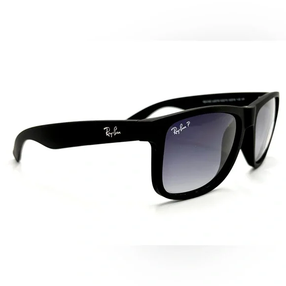 Ray-Ban Polarized Sunglasses Black With Smoke Lens RB4165 55mm Glare Reduction - Picture 7 of 10